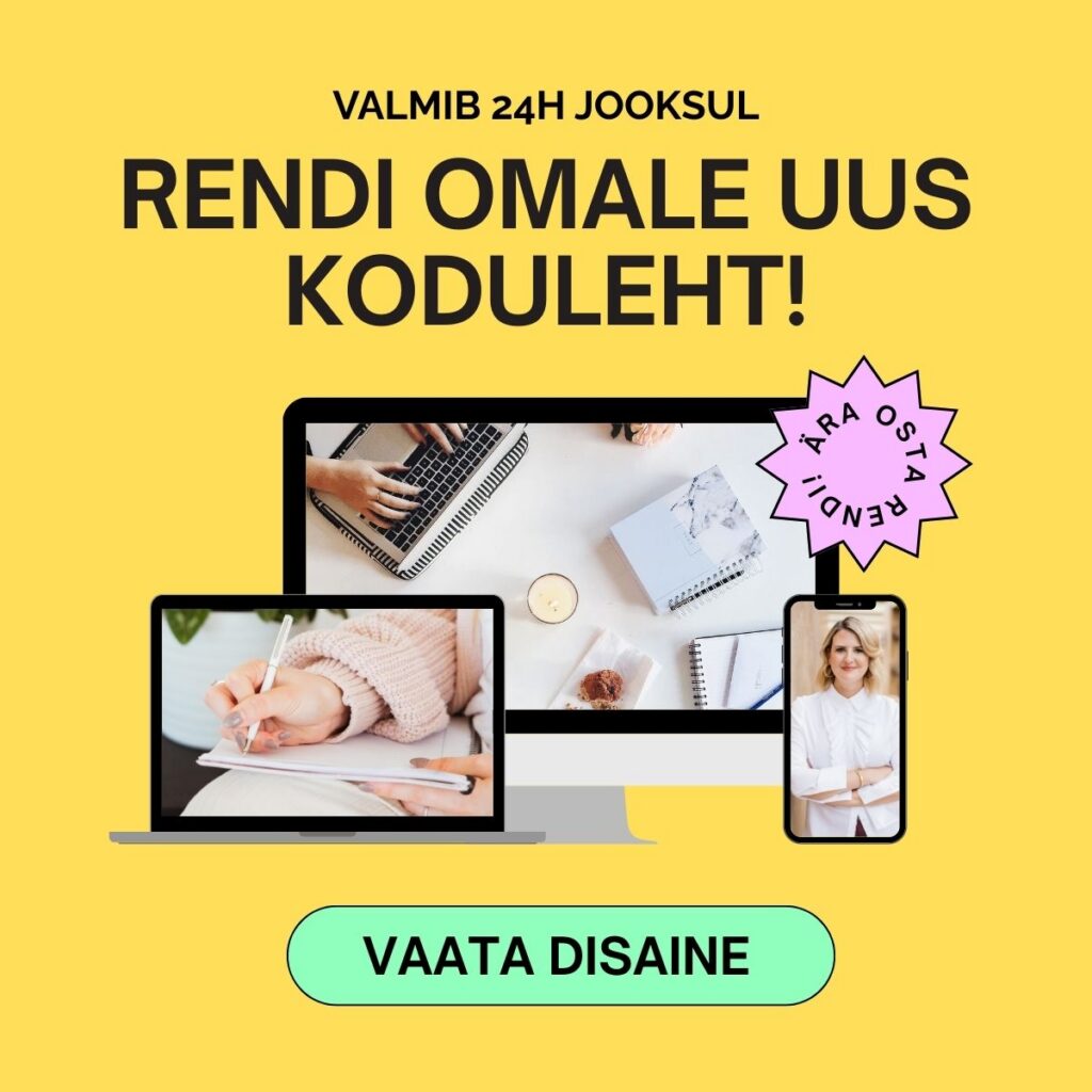 Kodulehe tegemine - Kiirelt ja soodsalt reklaam